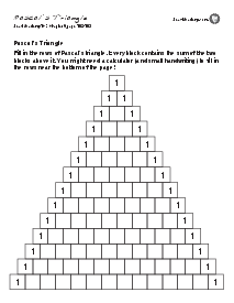 Pascal's Triangle: p. 182, 183 Thumbnail